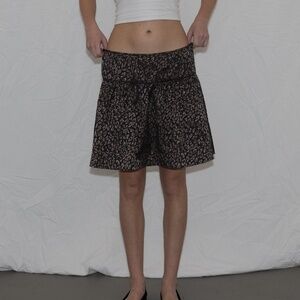 Cheetah print drop waist mini skirt banana republic size 12